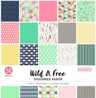 Colorbok Designer Paper Pad 12" x 12" Wild & Free