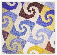3dRose West Virginia, Beckley. Tamarac, quilt textile - US49 WBI0014 - Walter Bibikow - Greeting Cards, 6 x 6 inches, set of 6 (gc_97082_1)