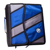 Case-it Sidekick 2-Inch O-Ring Zipper Binder with Removable Tab File, Blue, D-901-BLU
