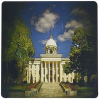 3dRose LLC 8 X 8 X 0.25 Inches Alabama Capitol Building Montgomery in Spotlight Mouse Pad (mp_26222_1)
