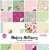 Colorbok Signature Paper Pad, 12" x 12", Modern Millinery