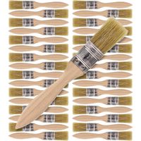 US Art Supply 36 Pack of 1 inch Paint and Chip Paint Brushes for Paint, Stains, Varnishes, Glues, and Gesso