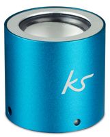 KitSound Button Universal Portable Speaker with 3.5mm Jack Compatible with Smartphones, Tablets and MP3 Devices - Blue