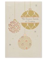 American Greetings Ornaments Christmas Card with Foil, 10 Pack