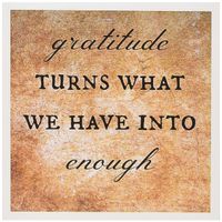 3dRose Gratitude Turns What We Have Into Enough Greeting Cards, Set of 12 (gc_200682_2)