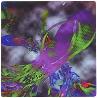 3dRose 8 x 8 x 0.25 Inches Mouse Pad, Neon Flip Flops (mp_119716_1)
