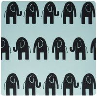 3dRose LLC 8 x 8 x 0.25 Inches Fun Elephant Walk Mouse Pad (mp_59751_1)