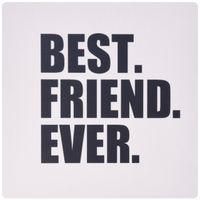 3dRose LLC 8 x 8 x 0.25 Inches Mouse Pad, Best Friend Ever - Gifts for BFFs and Good Friends - Humor - Fun Funny Humorous Friendship Gifts (mp_151502_1)