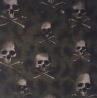 3dRose LLC 8 x 8 x 0.25 Inches Mouse Pad, Black Skulls on Camouflage (mp_60477_1)