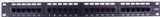 Morris 88444 Cat6 High Density Patch Panel, 24 Port, Black