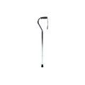 GF Health 5943A Adjustable Aluminum Offset Cane, Nitrile Grip, Standard Length, 31"-39", Silver (Pack of 6)