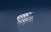 SLP18 Inline Plastics 8.5x4.5x1.87 Clear Hinged Container 300 per case