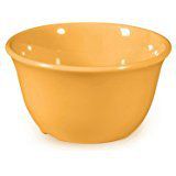 Yanco MS-313YL Mile Stone Bouillon Cup, 8 oz Capacity, 2.25" Height, 4.25" Diameter, Melamine, Yellow Color, Pack of 48