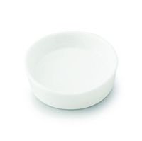 Yamani Pottery Miyama Minoyaki J-White Circle Soy Sauce Plate,Condiment Dish White from Japan