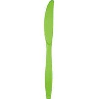Lime Green Heavy Duty Plastic Knives 24 Per Pack