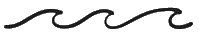 Wave TWO PACK Black Decal Vinyl Sticker|Cars Trucks Vans Walls Laptop| Black |5.25 x .75 in|LLI561