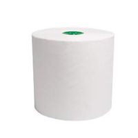 Cascades 100% Recycled Ultra White TAD Hardwound 7 1/2" Roll Towel for Tandem, 1050' Per Roll, Case of 6