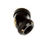 Bitspower Reinforced 45 Degree Square Dual Multi-Link Adapter for 12 mm Outer Diameter Shining Silver