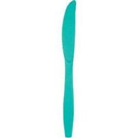Teal Heavy Duty Plastic Knives 24 Per Pack