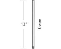 Monte Carlo DRM12BZ, 12" Minimalist Downrod, Bronze