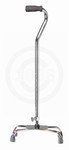 Drive Medical 10300-4 Large Base Quad Cane with Vinyl Contoured Grip - Chrome