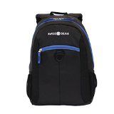 SwissGear(R) Student Backpack for 15in. Laptops, Black/New Royal