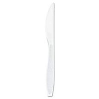 Dart Impress Heavyweight Full-Length Polystyrene Cutlery, Knife, White, 1000/Carton