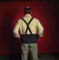 9" Industrial Back Support 1" with Suspenders (XS/Black)