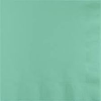 Club Pack of 500 Fresh Mint Green Premium 3-Ply Disposable Paper Luncheon Napkins 6.5"