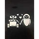Love Wall-E Vinyl Decal Sticker | Cars Trucks Vans Walls Laptops Cups | White | 7 X 4.1 inches | KCD1298