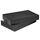 Men Shirt Box Women Top Box Gift Boxes Wrap Boxes Apparel Gift Boxes with Lids 100 Pieces (Black)