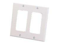 Cables TG- Dual Gane Decora Wallplate White
