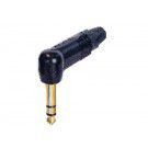 NP3RX-B - Phone Audio Connector, 3 Contacts, Plug, 6.35 mm, Cable Mount, Gold Plated Contacts, Zinc Body