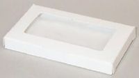 White Business Card Candy Box with Window
