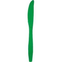 Green Heavy Duty Plastic Knives 24 Per Pack