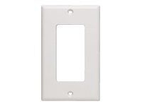 Cables TG- Single Gane Decora Wallplate White