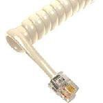 Cablesys ICHC412FMC 12' Telephone Handset Cord Misty Cream by Cablesys