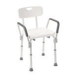 Bath Chair with Removable Padded Arms and Back Support, Drive Medical