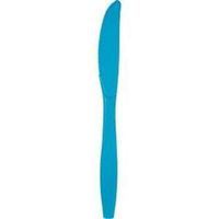 Turquoise Heavy Duty Plastic Knives 24 Per Pack
