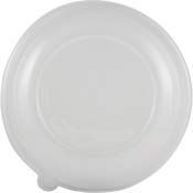 World Centric's Clear PLA Lid for 36 Ounce Shallow (only) Plant Fiber Bowl (Package of 150)