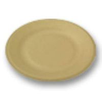 World Centric Compostable Unbleached Plant Fiber Plate, 6 inch - 1000 per case.