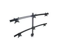 XtremPro 6 Monitors Desk Mount Bracket, 13" - 27", Adjustable Height and Rotation 360°, Tilt 15° W/Cable Management System - Black (41026)