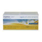 Natracare Organic with Applicator Regular 16 count Non-Chlorine Bleached (GMO-Free) 100% Cotton Tampons (a) - 2pc