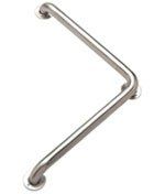 Keeney PP19354 Universal Corner Stainless Steel Grab Bar 1.5 In. Dia. x 20 In.