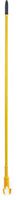 Carlisle 36947504 Commercial Jaw Clamp Fiberglass Wet Mop Handle, 60", Yellow (Pack of 12)