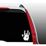 Crawford Graphix Jerry Garcia Handprint Grateful Dead Sticker Decal Car Window Wall MacBook Notebook Laptop Sticker Decal (5.5" White)