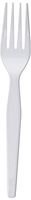 Dixie Plastic Tableware, Heavyweight Forks, White, 100/Box, Sold As 1 Box
