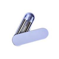 Reusable Straw Telescopic Collapsible Stainless Steel with Case (Blue)