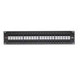 Leviton 69270-U48  Extreme 6+ QuickPort Patch Panel 2RU, Cat 6, 48-Port with Extreme Cat 6+ Connectors