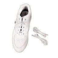 Ableware 738130024 Perma-Ty Elastic Shoelaces White 24" by Maddak